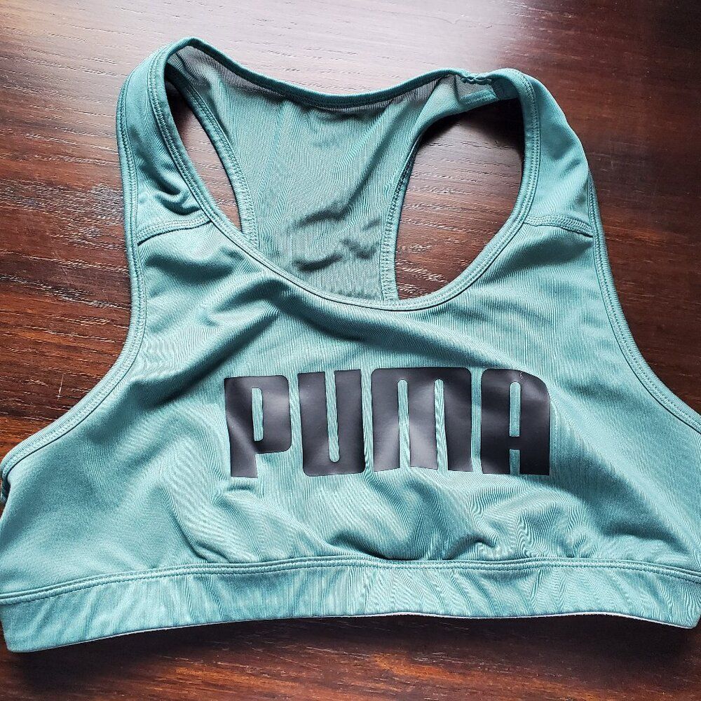 PUMA Green Sports Bra M/L